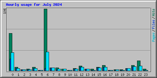 Hourly usage for July 2024